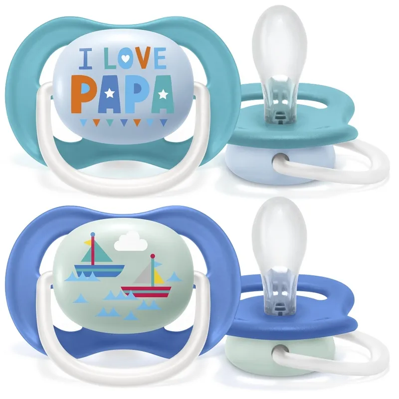 Philips AVENT Šidítko Ultra air Text 6-18m, 2 ks