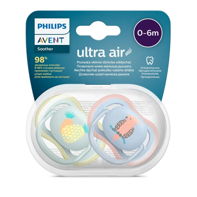Philips AVENT Šidítko Ultra air Obrázek 0-6m, 2 ks