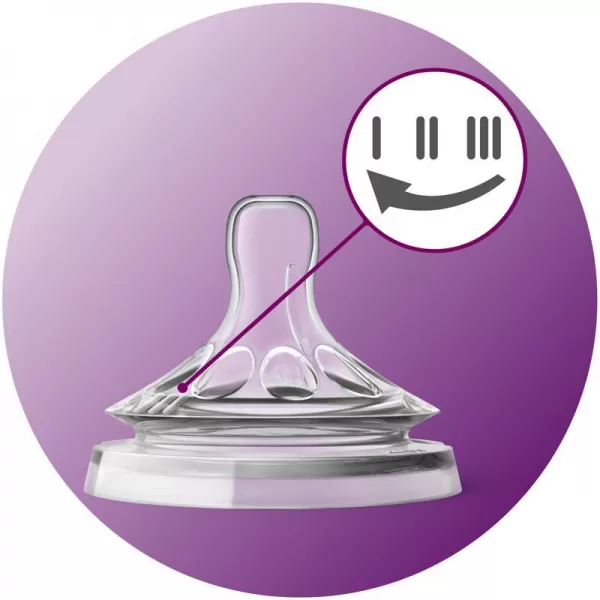 Avent Dudlík Natural variabilní průtok 3m+, 2 ks