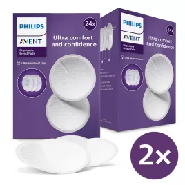AVENT Vložky prsní jednorázové 2x24 ks