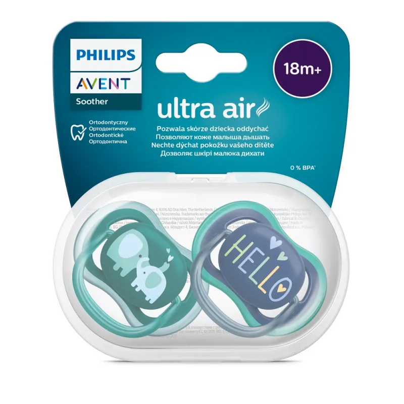 Philips AVENT Šidítko Ultra air 18m+, 2ks