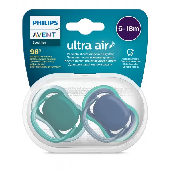Avent Šidítko Ultra air Neutral 2ks 6- 18 m kluk