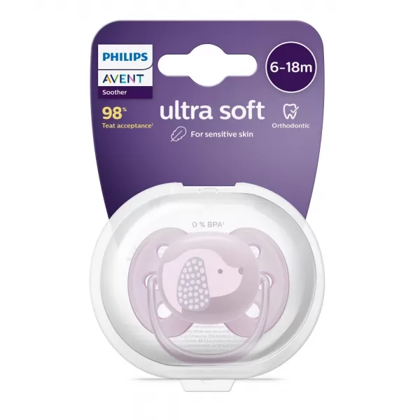 Avent Šidítko Ultrasoft Premium 6-18 m pejsek