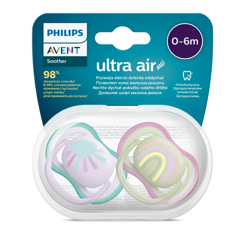 Philips AVENT Šidítko Ultra air Obrázek 0-6m, 2ks