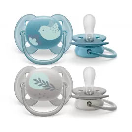 Avent Šidítko Ultrasoft Premium Zvířátko 6-18m chlapec, 2 ks