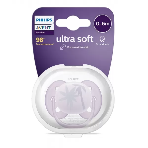 Philips AVENT Šidítko Ultrasoft Premium 0-6m, 1 ks