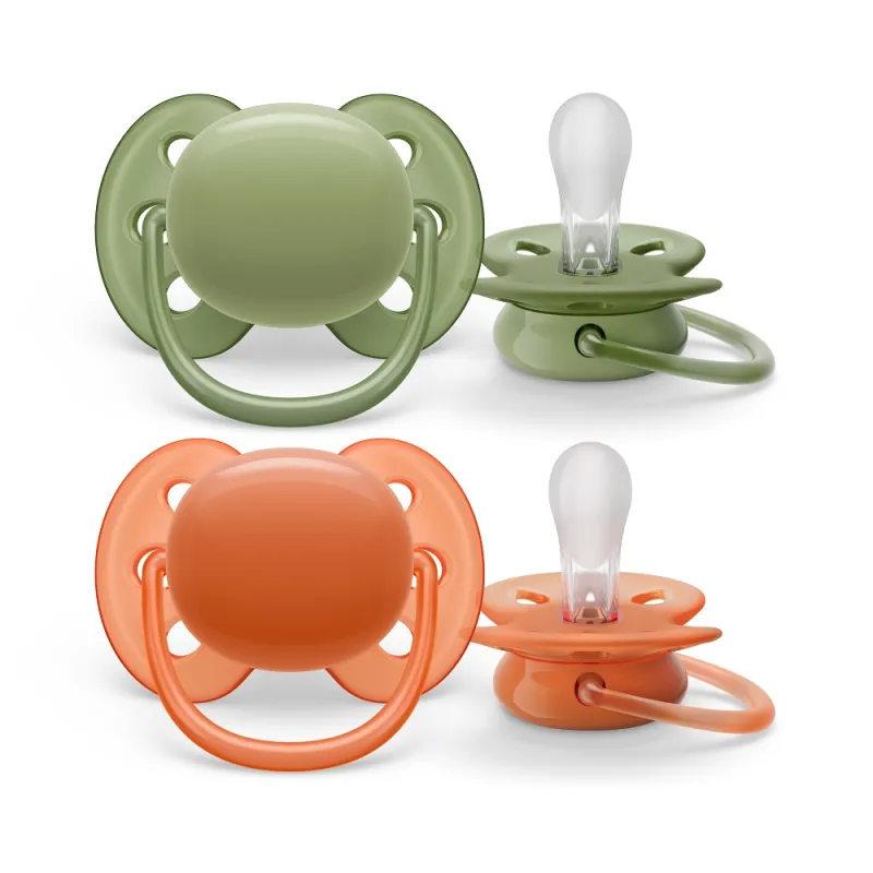 PHILIPS AVENT Šidítko Ultrasoft Premium neutral 18m+, 2 ks