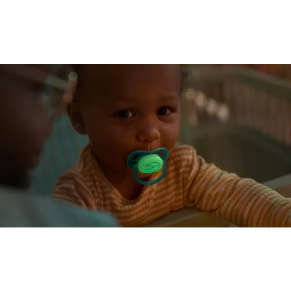 Philips AVENT Šidítko Ultra air noční 6-18m, 1ks+WW Soapberry 60ks