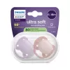 Philips AVENT Šidítko Ultrasoft Premium 6-18m dívka, 2 ks