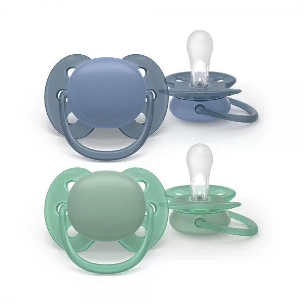 Philips AVENT Šidítko Ultrasoft Premium 6-18m chlapec, 2 ks
