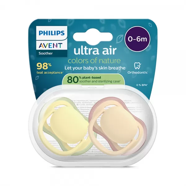 Philips AVENT Šidítko Ultra air 0-6m, 2ks