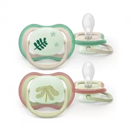 Philips AVENT Šidítko Ultra air noční 6-18m, 2ks