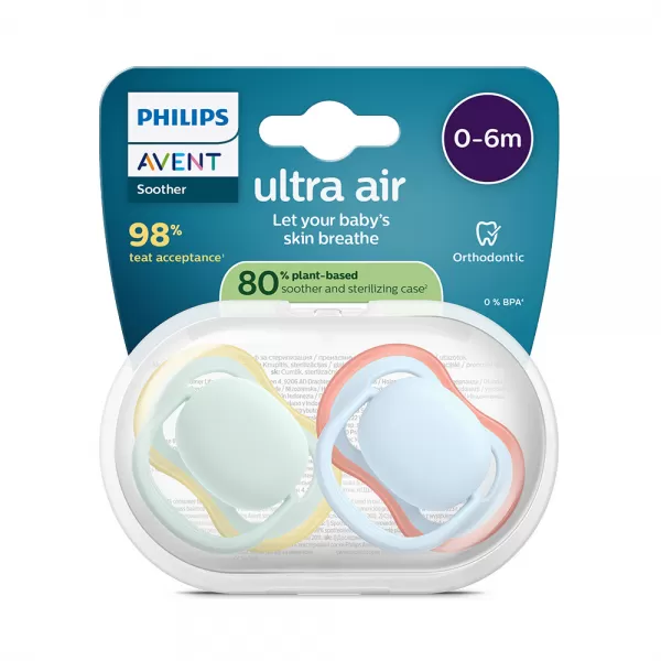 Philips AVENT Šidítko Ultra air 0-6m, 2ks