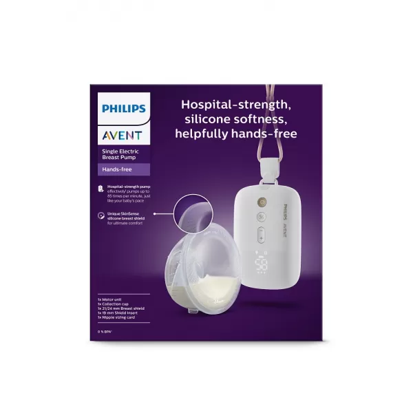 Philips AVENT Odsávačka mateřského mléka elektrická Hands-Free Premium Plus SCF531/11
