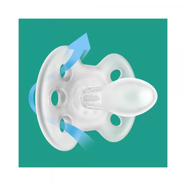 Philips AVENT Šidítko Ultrasoft Premium neutral 6-18m obrázek, 2 ks