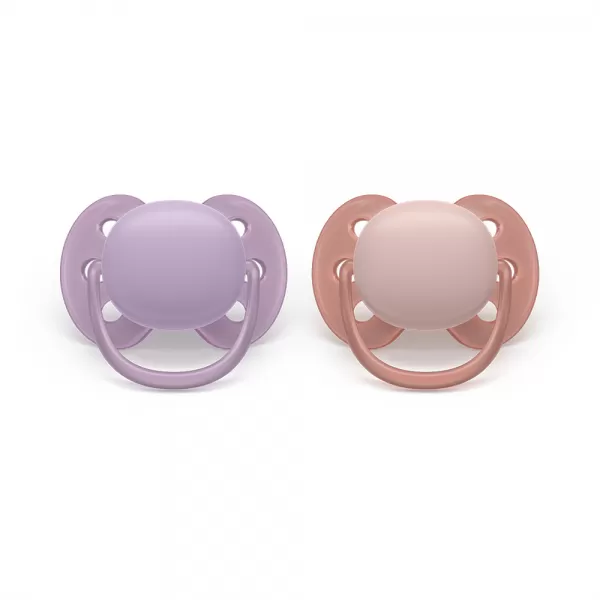 Philips AVENT Šidítko Ultrasoft Premium 6-18m dívka, 2 ks