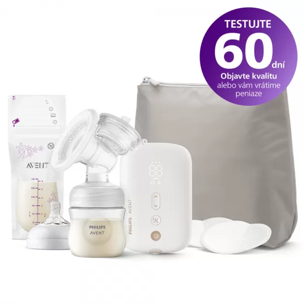 Philips AVENT Odsávačka mateřského mléka elektrická Premium nabíjecí SCF396/31+Dárek