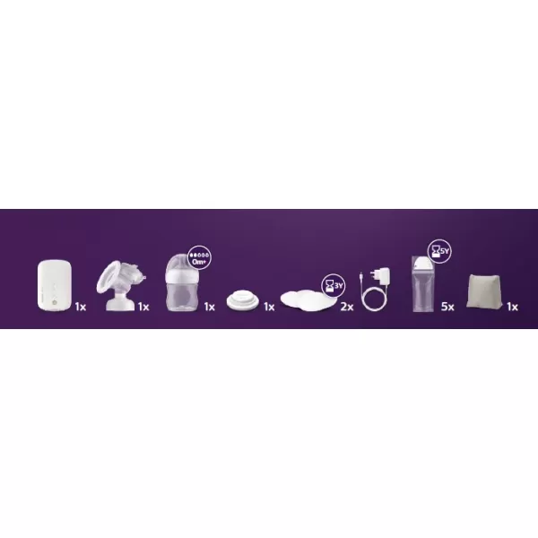 Philips AVENT Odsávačka mateřského mléka elektrická Premium nabíjecí SCF396/31+Dárek