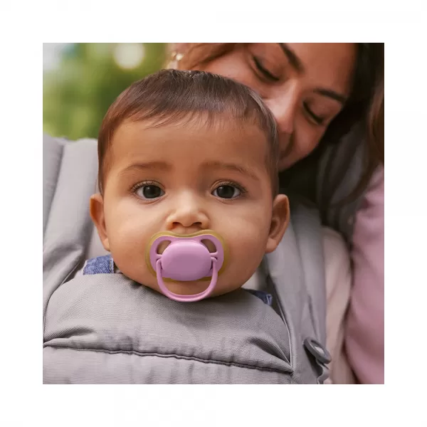 Philips AVENT Šidítko Ultra air růžová/zelená 6-18m dívka, 2ks