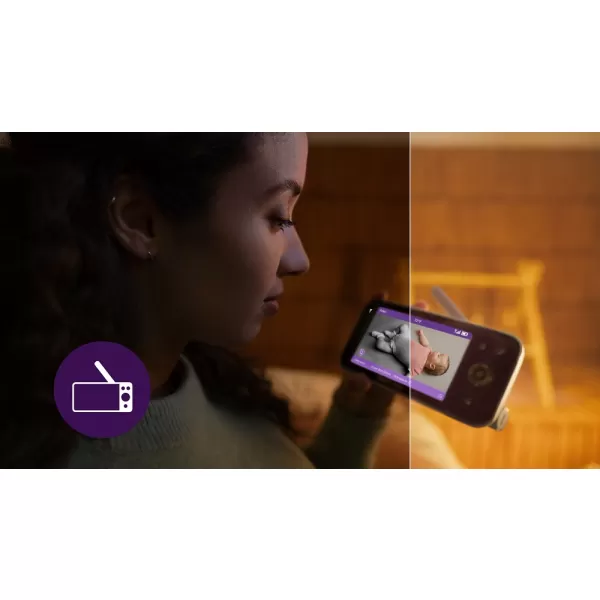 Philips AVENT Chůvička dětská chytrá Premium s překladem pláče, sledováním spánku a dýchání SCD971