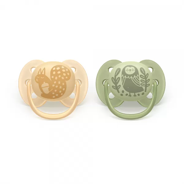 Philips AVENT Šidítko Ultrasoft Premium neutral 6-18m obrázek, 2 ks