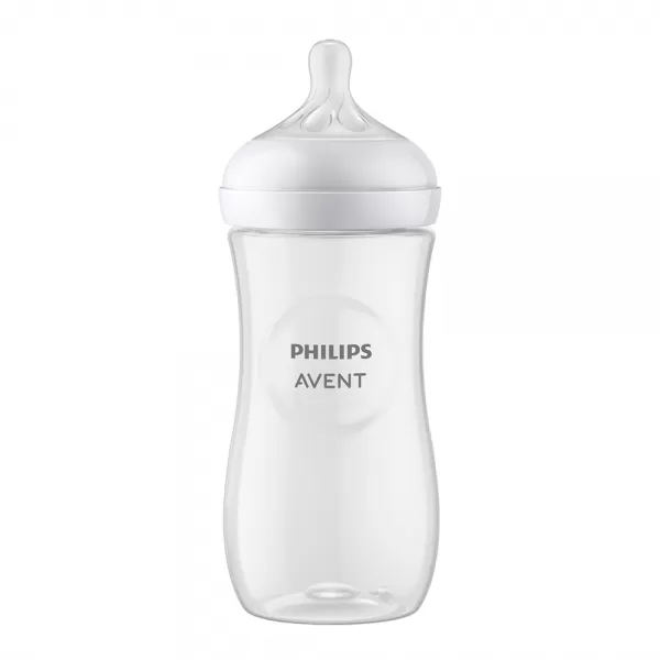 Philips AVENT Láhev Natural Response 330 ml, 3m+dárek PETITE&MARS Miska 6m+