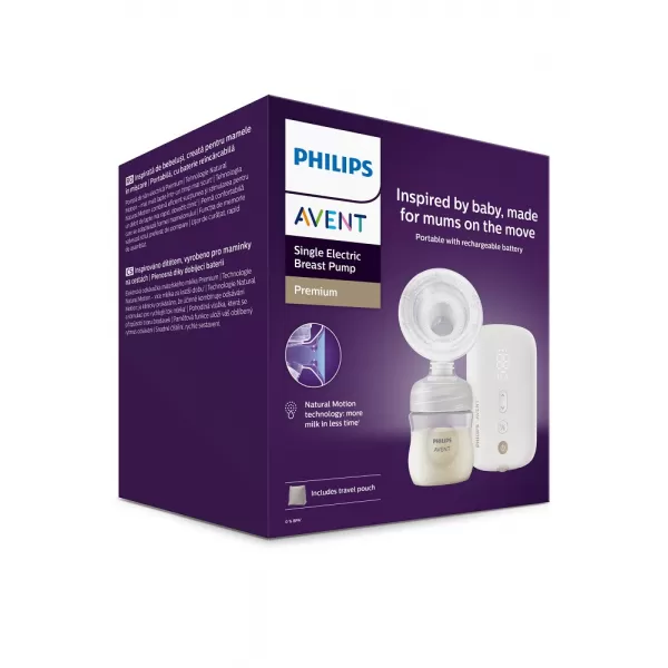 Philips AVENT Odsávačka mateřského mléka elektrická Premium nabíjecí SCF396/31+Dárek