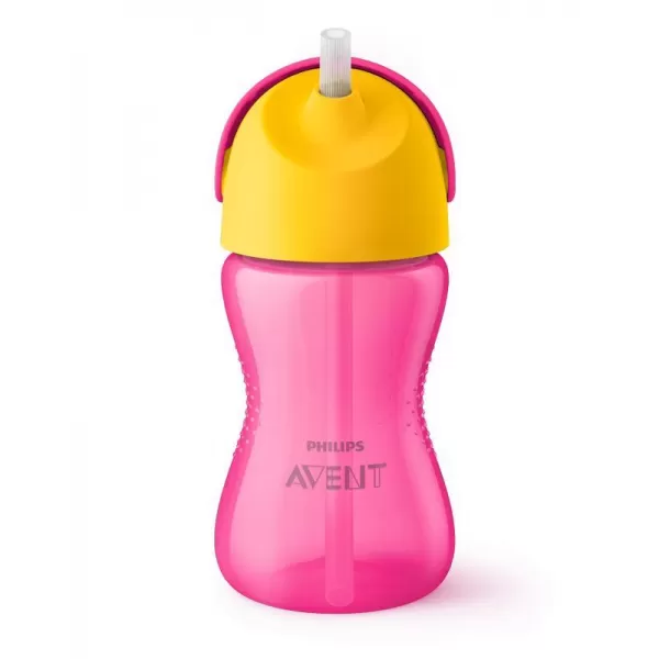 Avent Kouzelný hrneček s ohebným brčkem 300 ml růžový