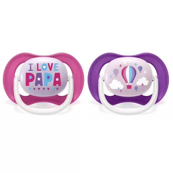 Philips AVENT Šidítko Ultra air Text 6-18m, 2 ks